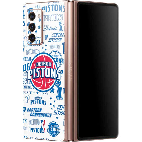 NBA Detroit Pistons Historic Blast Galaxy Z Fold2 5G Skin