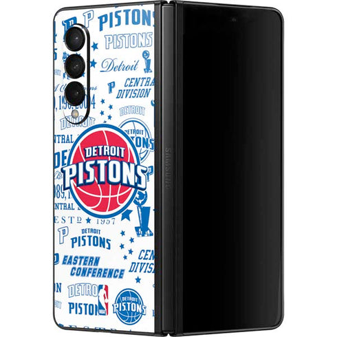 NBA Detroit Pistons Historic Blast Galaxy Z Fold3 5G Skin