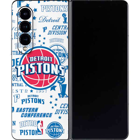 NBA Detroit Pistons Historic Blast Galaxy Z Fold4 5G Skin