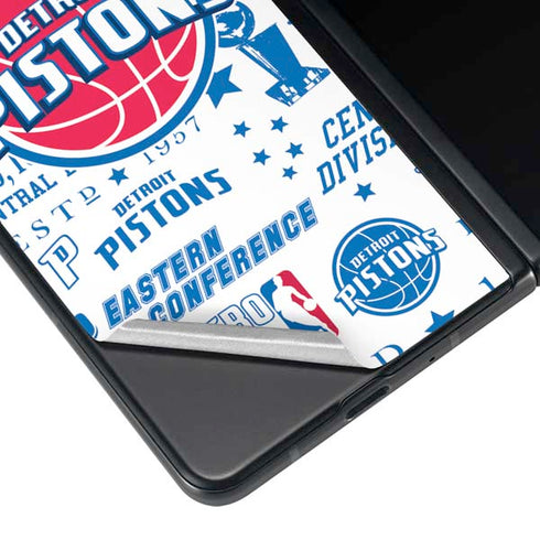 NBA Detroit Pistons Historic Blast Galaxy Z Fold4 5G Skin