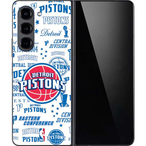 NBA Detroit Pistons Historic Blast Galaxy Z Fold5 5G Skin