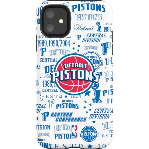 NBA Detroit Pistons Historic Blast iPhone 11 Impact Case