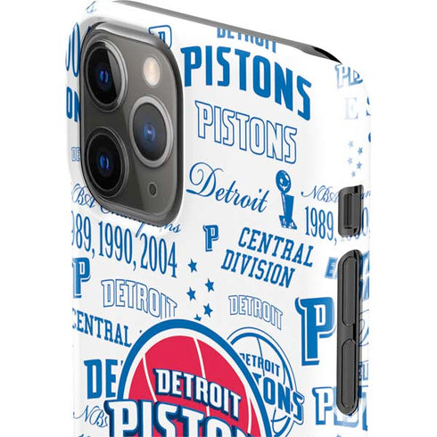 NBA Detroit Pistons Historic Blast iPhone 11 Pro Lite Case