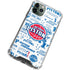 NBA Detroit Pistons Historic Blast iPhone 11 Pro Max Clear Case