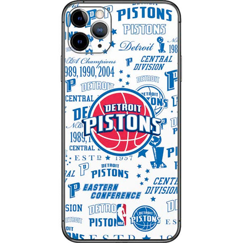 NBA Detroit Pistons Historic Blast iPhone 11 Pro Max Skin