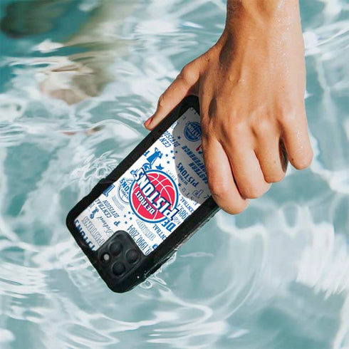 NBA Detroit Pistons Historic Blast iPhone 11 Pro Max Waterproof Case