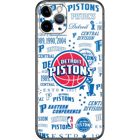 NBA Detroit Pistons Historic Blast iPhone 11 Pro Skin