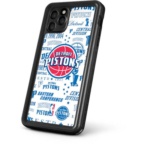 NBA Detroit Pistons Historic Blast iPhone 11 Pro Waterproof Case