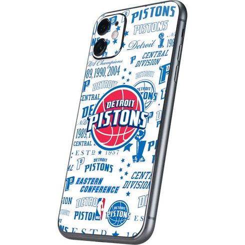 NBA Detroit Pistons Historic Blast iPhone 11 Skin