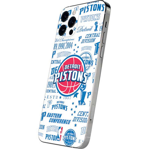 NBA Detroit Pistons Historic Blast iPhone 12 Pro Skin