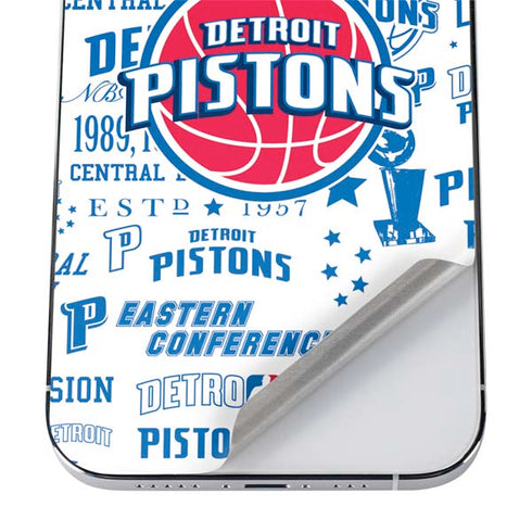 NBA Detroit Pistons Historic Blast iPhone 12 Pro Skin