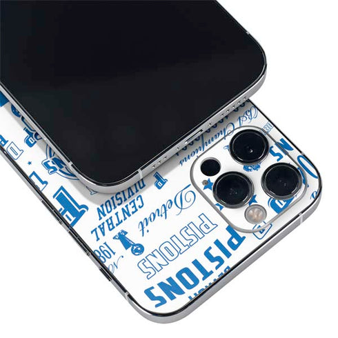 NBA Detroit Pistons Historic Blast iPhone 12 Pro Skin