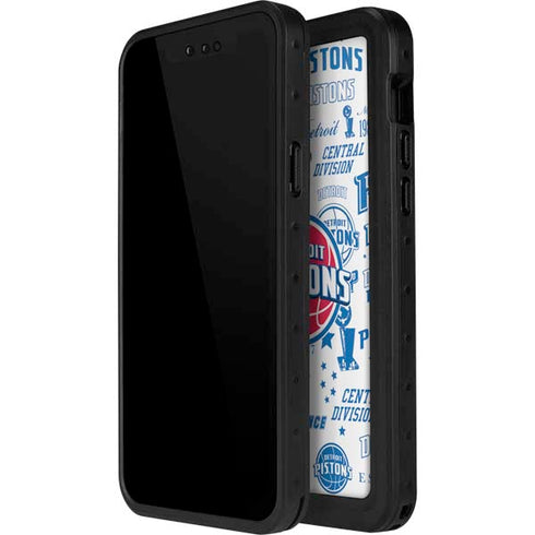 NBA Detroit Pistons Historic Blast iPhone 12 Pro Waterproof Case