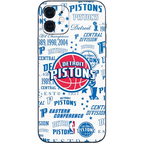 NBA Detroit Pistons Historic Blast iPhone 12 Skin