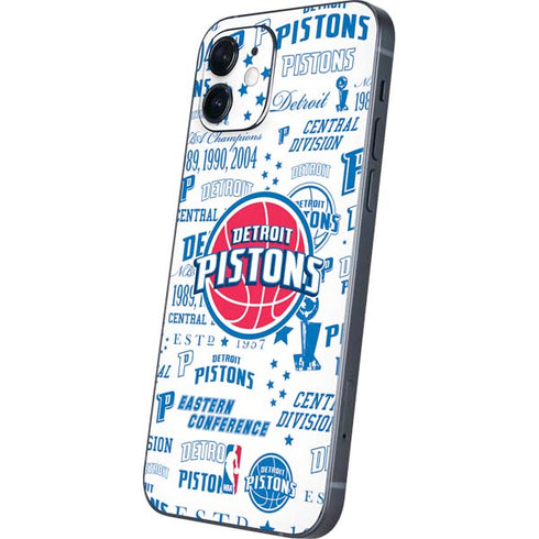 NBA Detroit Pistons Historic Blast iPhone 12 Skin