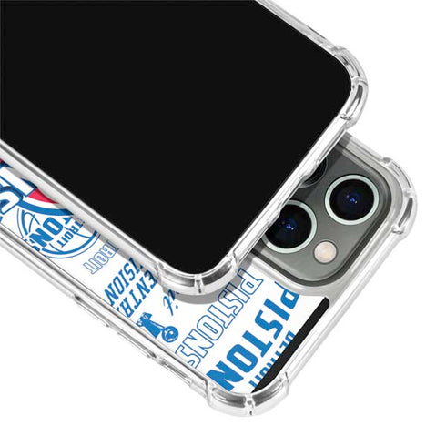 NBA Detroit Pistons Historic Blast iPhone 13 Pro Clear Case