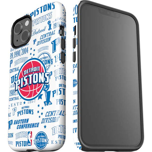 NBA Detroit Pistons Historic Blast iPhone 15 Impact Case