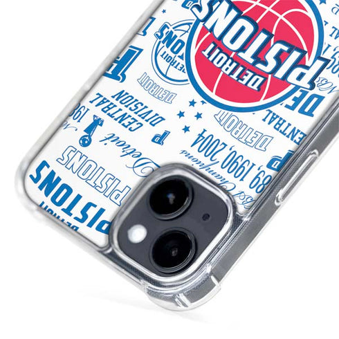NBA Detroit Pistons Historic Blast iPhone 15 Plus MagSafe Case