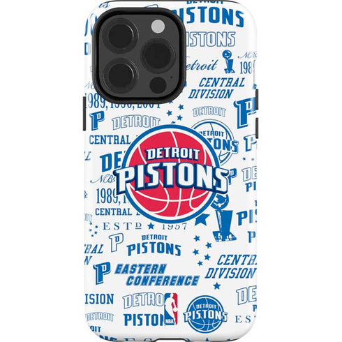 NBA Detroit Pistons Historic Blast iPhone 15 Pro Impact Case