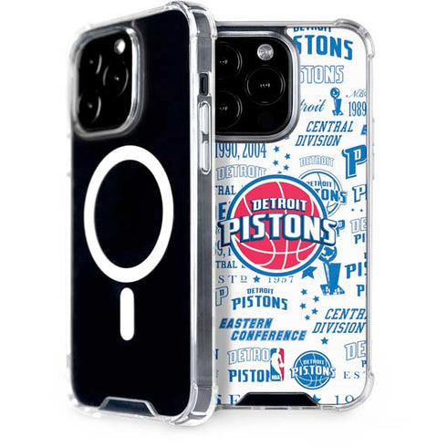 NBA Detroit Pistons Historic Blast iPhone 15 Pro MagSafe Case