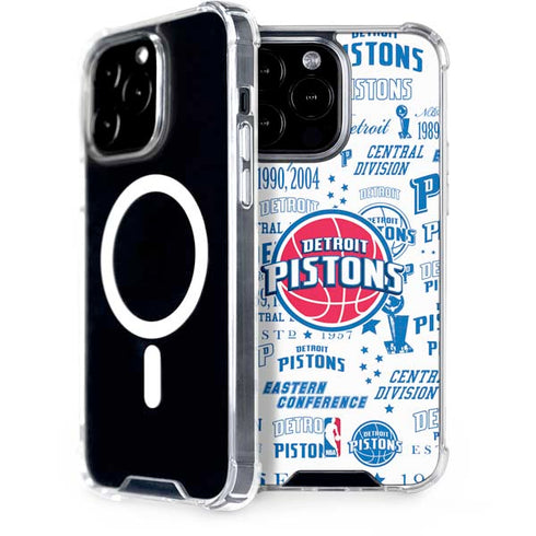 NBA Detroit Pistons Historic Blast iPhone 15 Pro Max MagSafe Case