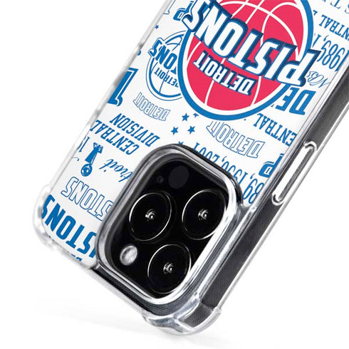 NBA Detroit Pistons Historic Blast iPhone 15 Pro Max MagSafe Case