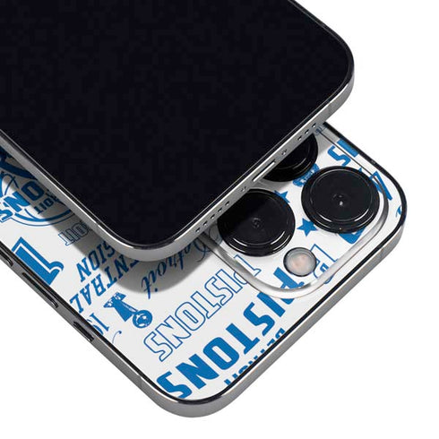 NBA Detroit Pistons Historic Blast iPhone 15 Pro Skin