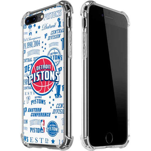 NBA Detroit Pistons Historic Blast iPhone 7/8 Plus Clear Case