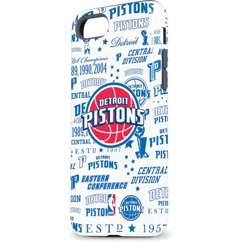 NBA Detroit Pistons Historic Blast iPhone 8 Pro Case