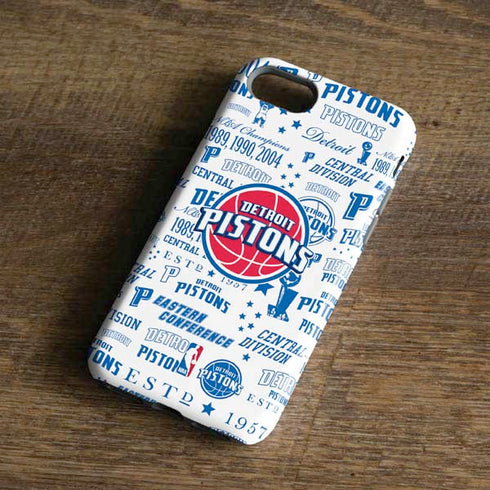 NBA Detroit Pistons Historic Blast iPhone 8 Pro Case
