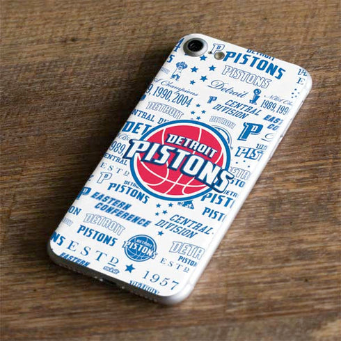 NBA Detroit Pistons Historic Blast iPhone 8 Skin