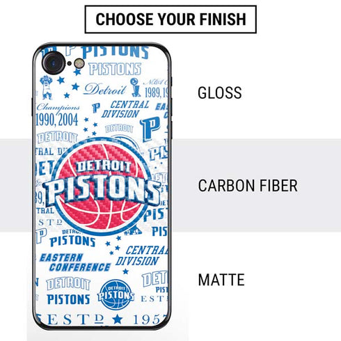 NBA Detroit Pistons Historic Blast iPhone SE (2nd & 3rd Gen) Skin