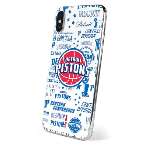 NBA Detroit Pistons Historic Blast iPhone X Skin