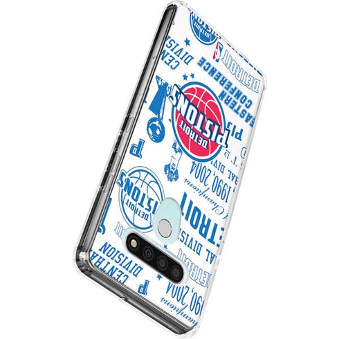 NBA Detroit Pistons Historic Blast LG Stylo 6 Clear Case