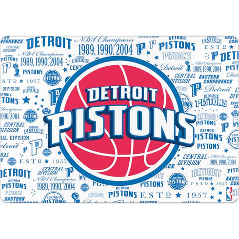 NBA Detroit Pistons Historic Blast MacBook Skins