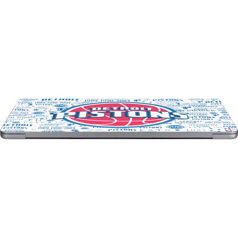 NBA Detroit Pistons Historic Blast MacBook Skins