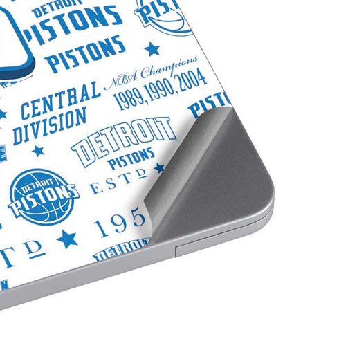 NBA Detroit Pistons Historic Blast MacBook Skins