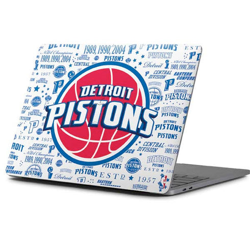NBA Detroit Pistons Historic Blast Apple MacBook Pro 13-inch Skin