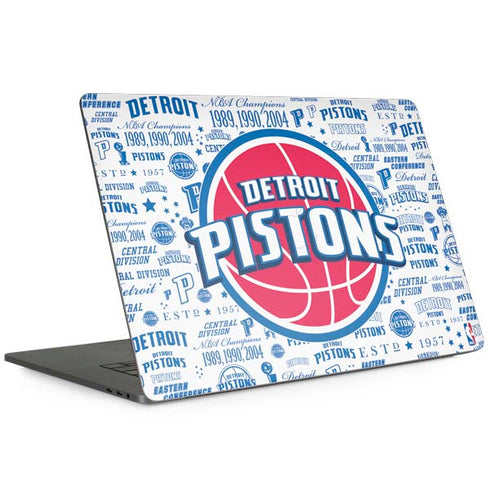 NBA Detroit Pistons Historic Blast Apple MacBook Pro 15-inch Skin