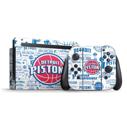 NBA Detroit Pistons Historic Blast Nintendo Switch Bundle Skin