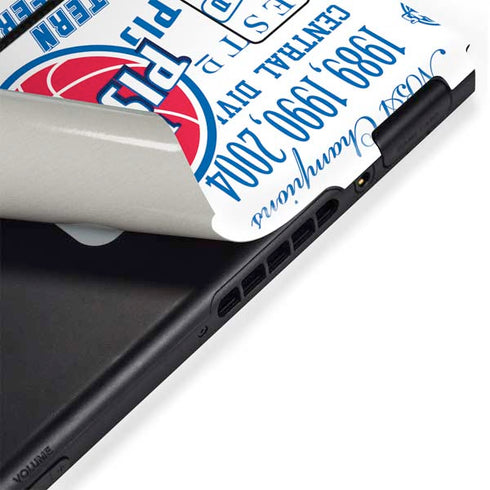 NBA Detroit Pistons Historic Blast Nintendo Switch Bundle Skin