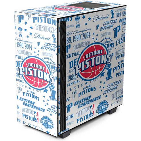 NBA Detroit Pistons Historic Blast NZXT H510 Compact ATX Mid-Tower Case Skin