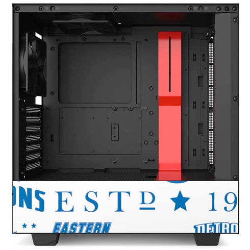 NBA Detroit Pistons Historic Blast NZXT H510 Compact ATX Mid-Tower Case Skin