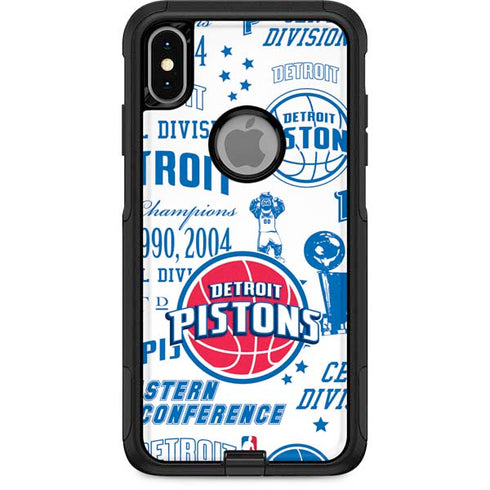 NBA Detroit Pistons Historic Blast Otterbox Commuter iPhone Skin