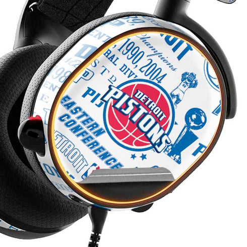 NBA Detroit Pistons Historic Blast SteelSeries Arctis 5 Skin