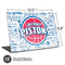 NBA Detroit Pistons Historic Blast Universal Laptop 15in (12.2 x 8.8in) Skin