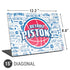 NBA Detroit Pistons Historic Blast Universal Laptop 15in (12.2 x 8.8in) Skin