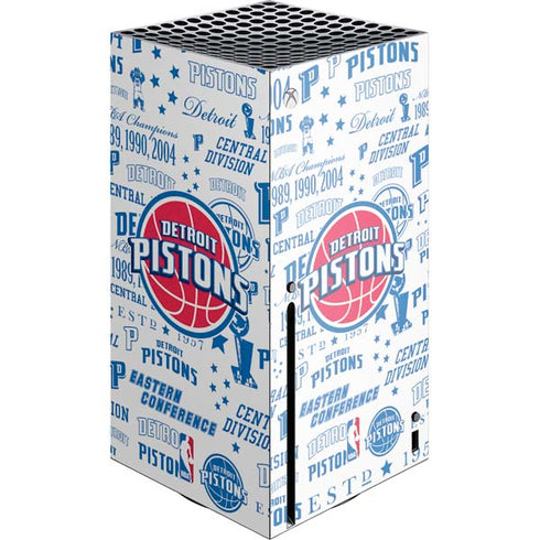 NBA Detroit Pistons Historic Blast Xbox Series X Console Skin