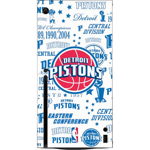 NBA Detroit Pistons Historic Blast Xbox Series X Console Skin