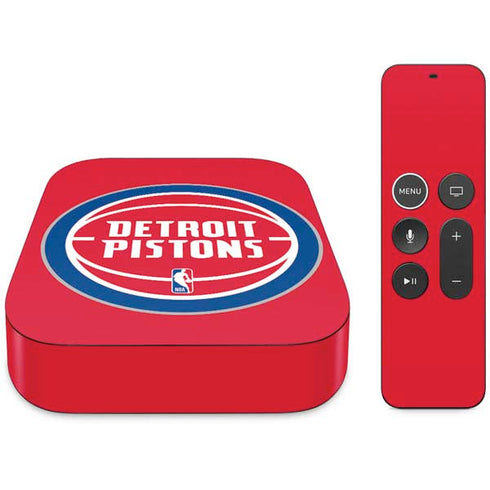 NBA Detroit Pistons Large Logo Apple TV Skin